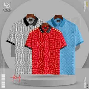 Premium All Over Printed Polo Shirt – Combo of 3